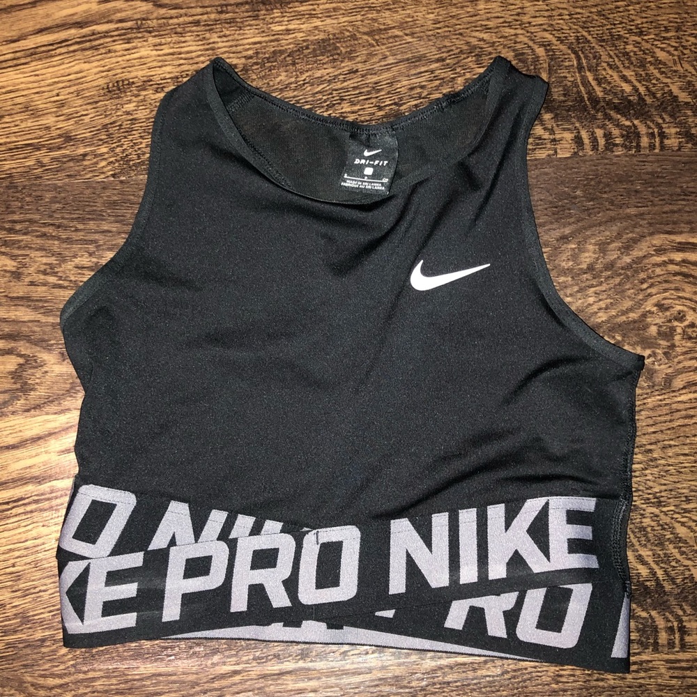 Nike pro tank crop top